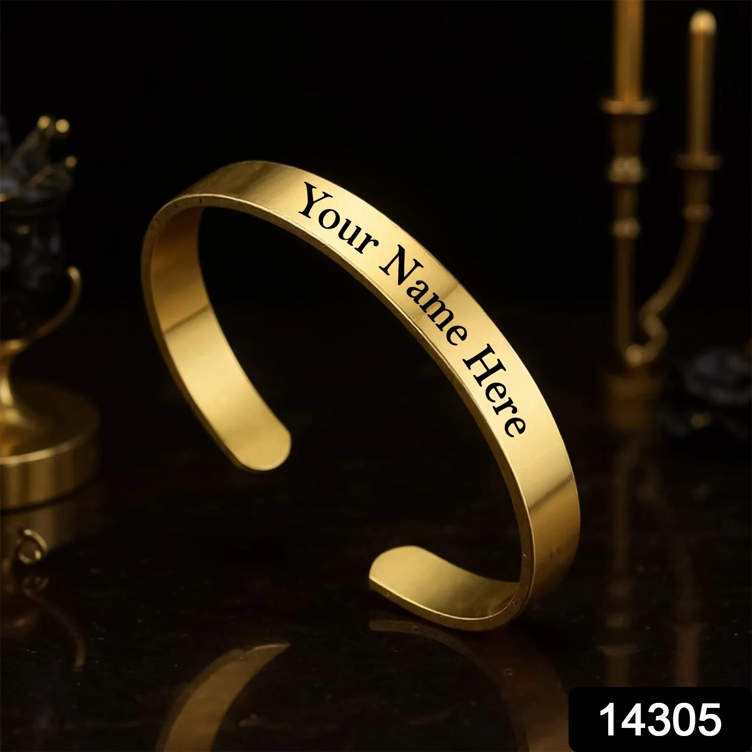 feca7fa1-9da1-4f44-849c-c38f030aa79c Golden Bracelet Rakhi Gift Bracelet (1 Pc) - Image 1