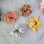 Premium Satin Hair Scrunchies  Elastic Hair Ties For Women  Girls (12 Pc) - Image 4