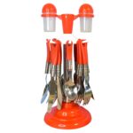 Luxury Cutlery Set For Dining Table Stainless Steel 26-piece Set With Stand