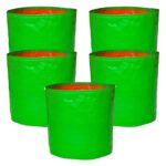 Round Grow Bag 9×9 – Premium Quality, Heavy-Duty, UV-Stabilized (240 GSM) HDPE  Green Plant Bags- pack of 5 - Image 3