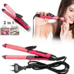 2 In 1 Hair Straightener And Curler Machine For Women  Curl  Straight Hair Iron - Image 2